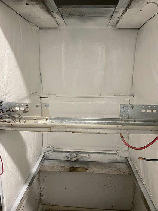 Air handler cabinet restoration, after