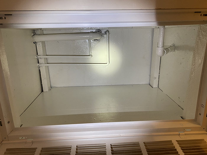 HVAC cabinet restoration, after