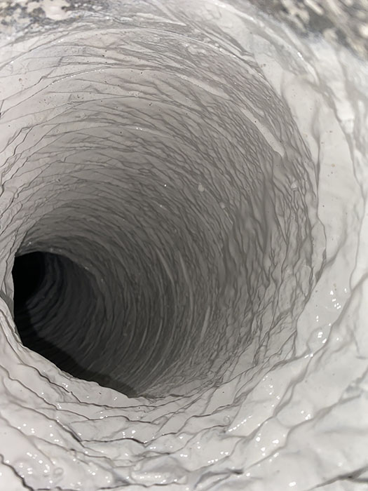 Flexible duct restoration, after