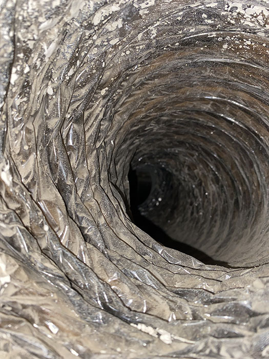 Flexible duct restoration, before